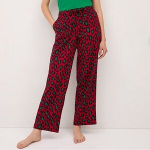 Leopard print pajama pants, Plus Size